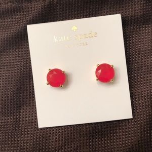 Kate Spade Caberet Pink Gold Stud Earrings